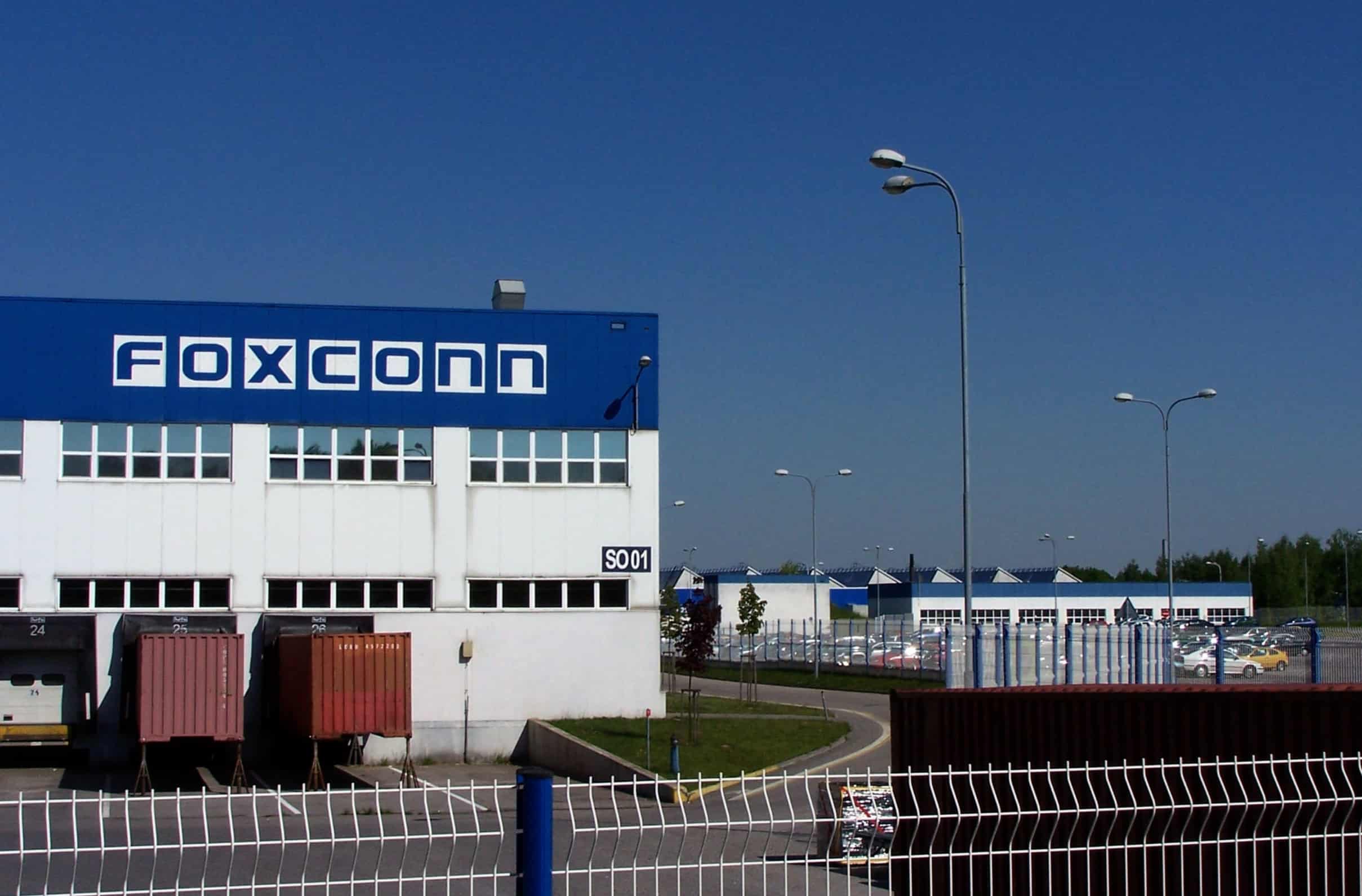 Entrepôt de Foxconn en Asie.