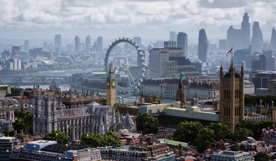 La ville de Londres dans Immersive View.