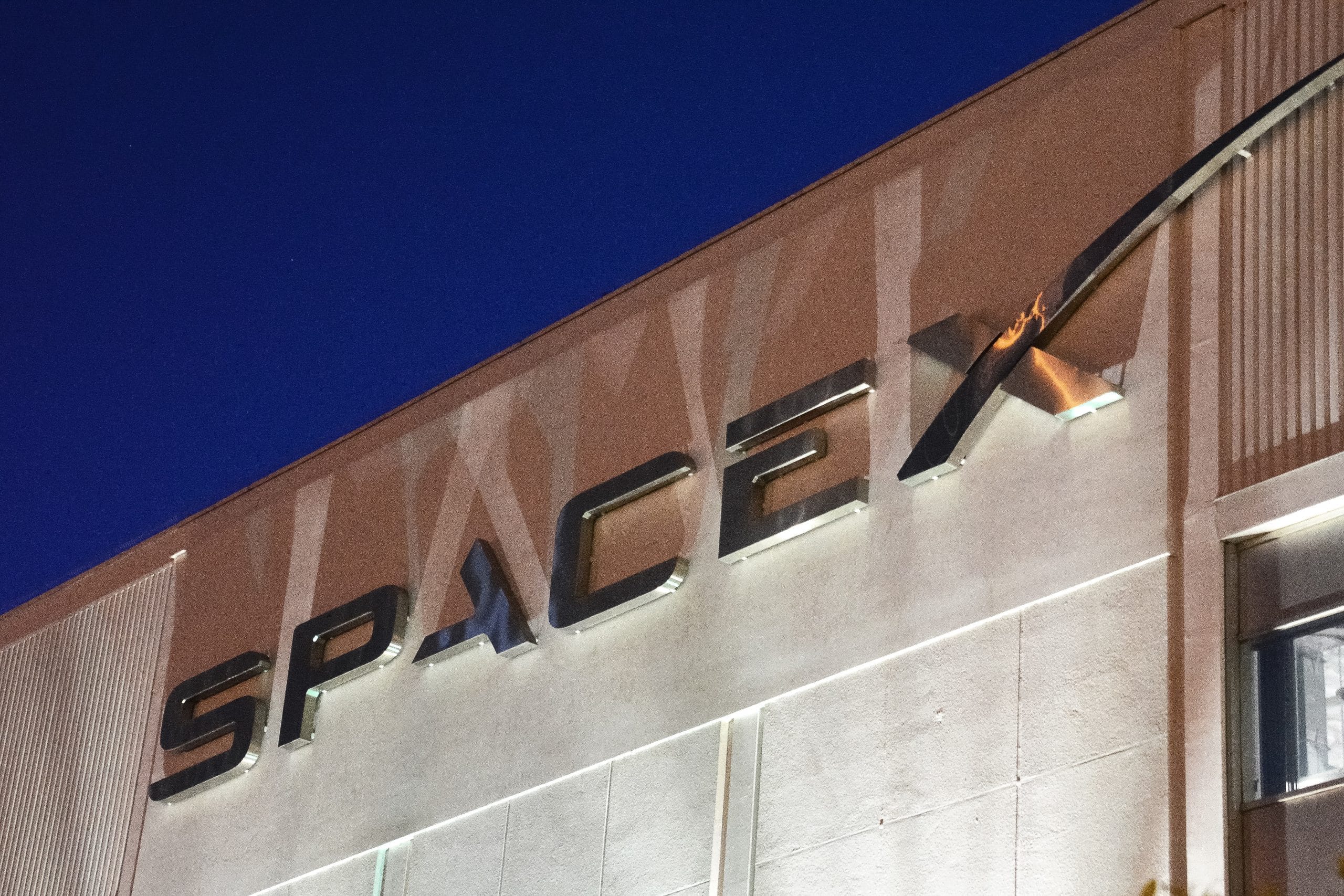 Aperçu des bureaux de SpaceX à Los Angeles.