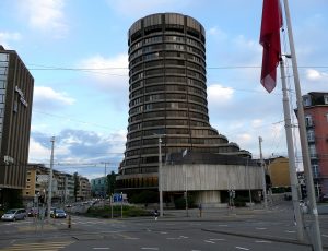 La Banque des règlements internationaux à Bâle.