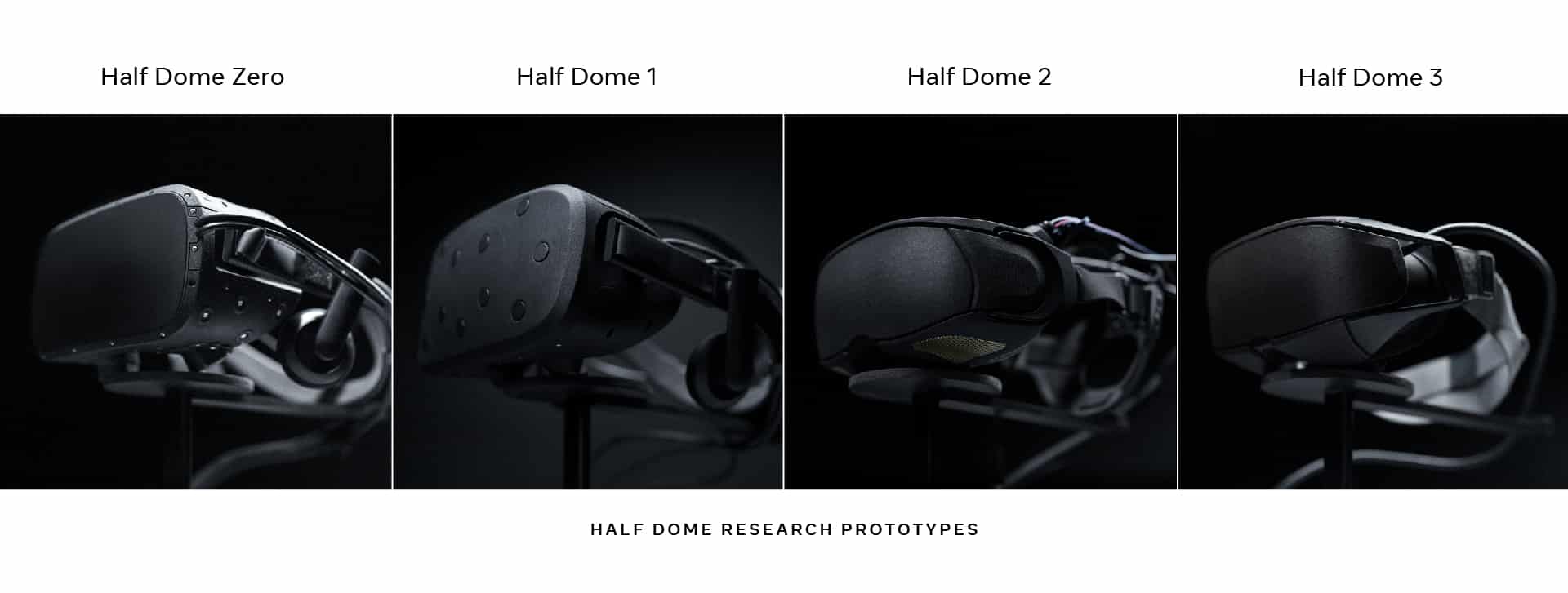 Les différents prototypes de l'Half Dome
