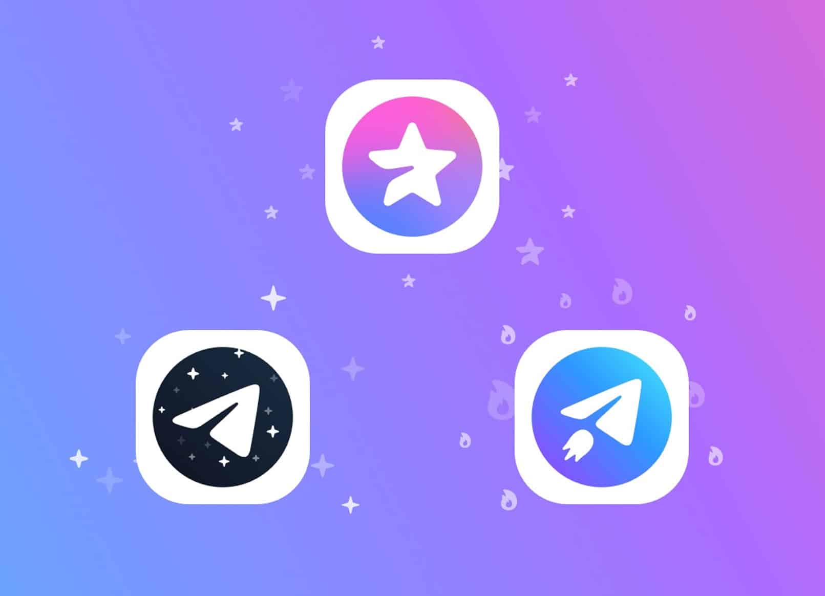 Nouveaux logos pour Telegram Premium