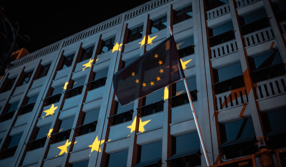 Le drapeau de l'Union européenne.
