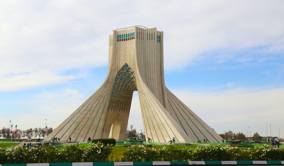 Aperçu d'un monument à Téhéran.