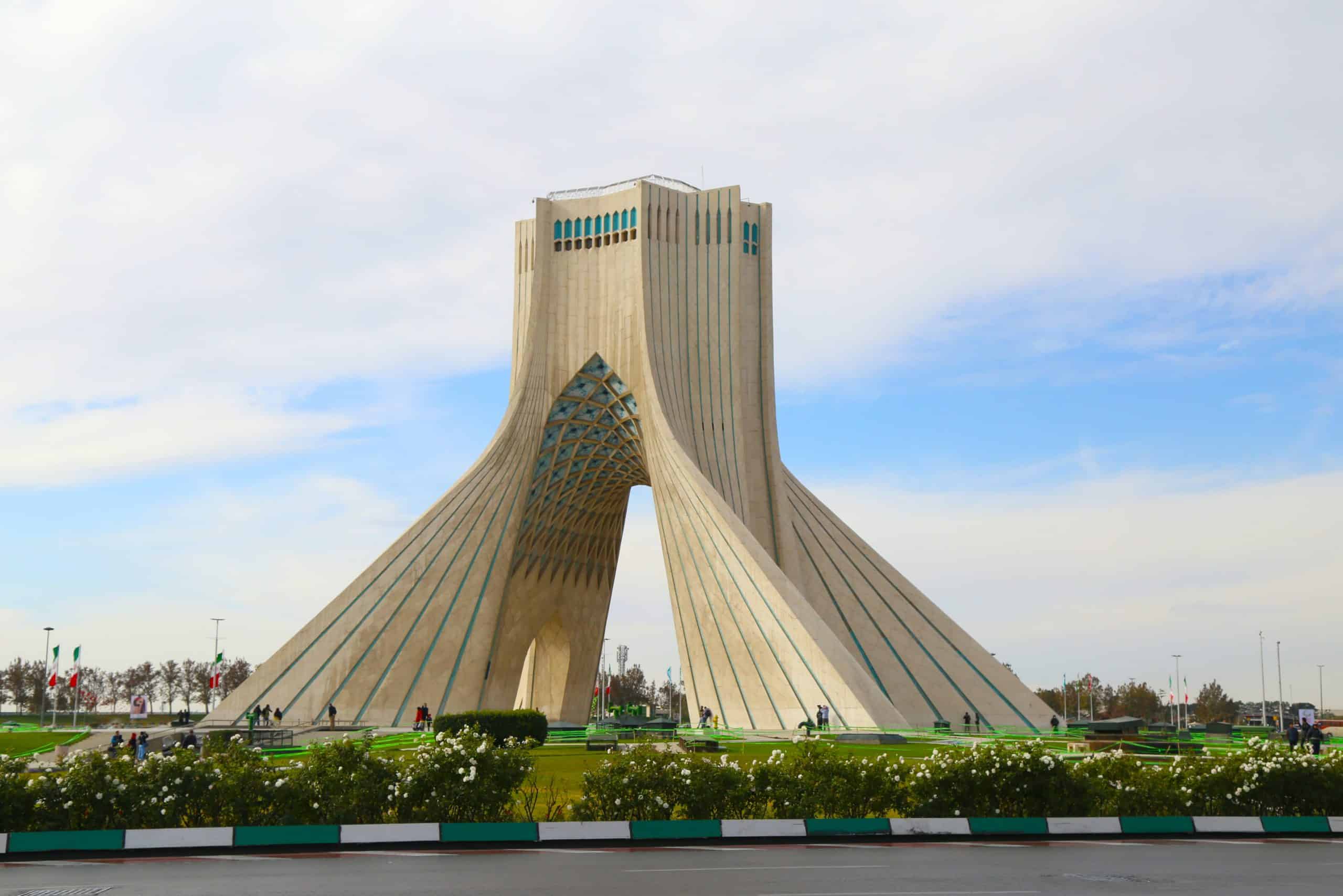Aperçu d'un monument à Téhéran.