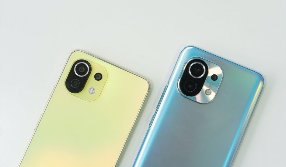 Deux smartphones Xiaomi.