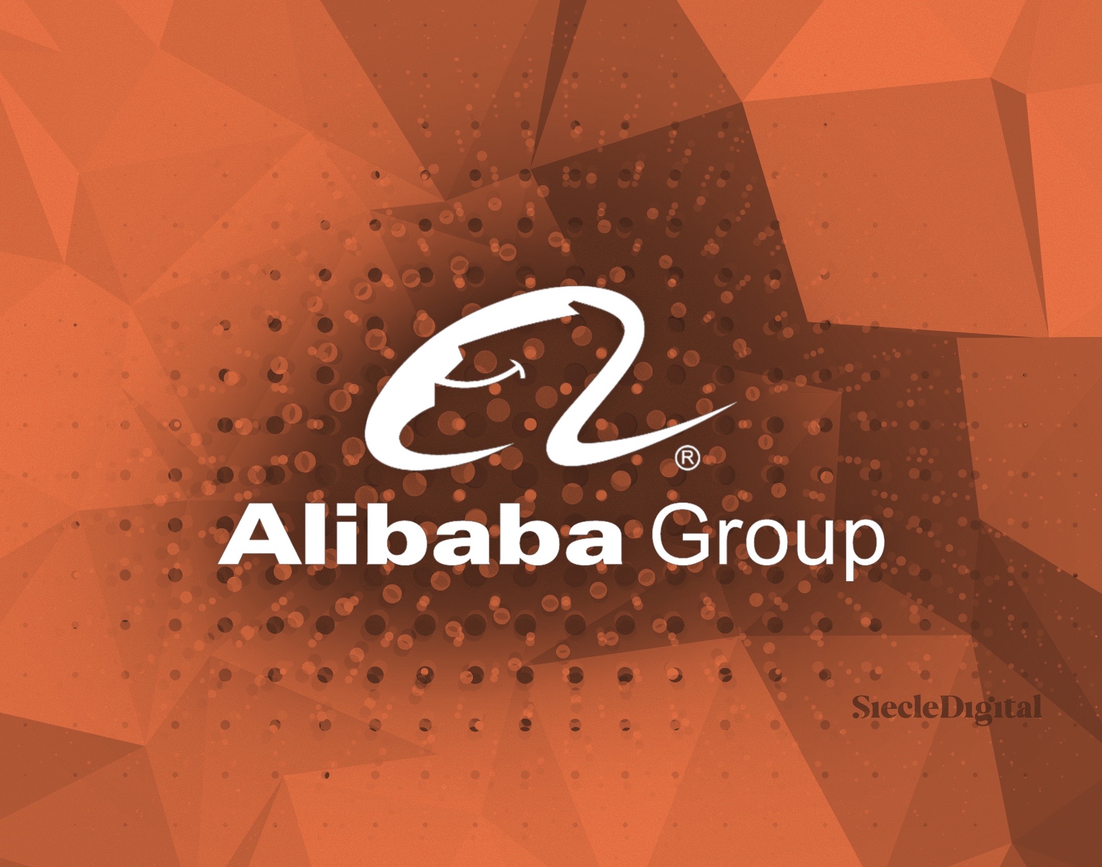 Illustration du logo d'Alibaba Group.