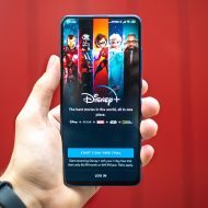 Disney+ app on a smartphone.