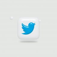 Illustration du logo de Twitter.
