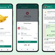 WhatsApp payment interface