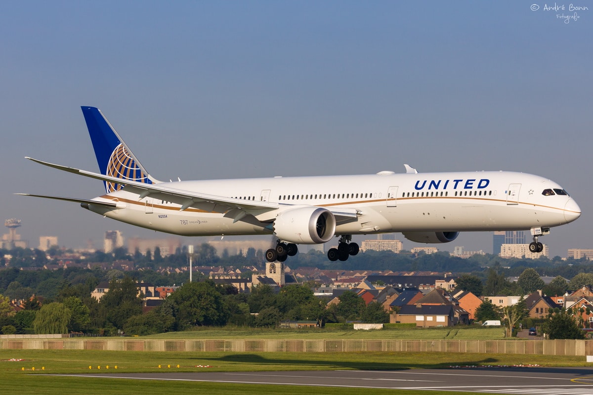 Un avion civil de la flotte United Airlines.