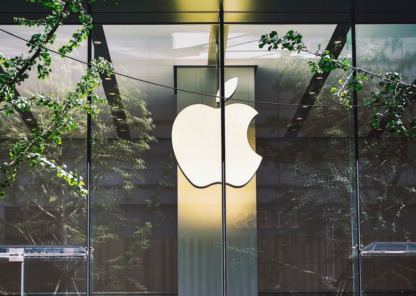 Devanture d'un Apple Store à Pekin, en Chine