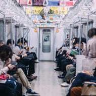 Un métro au Japon.