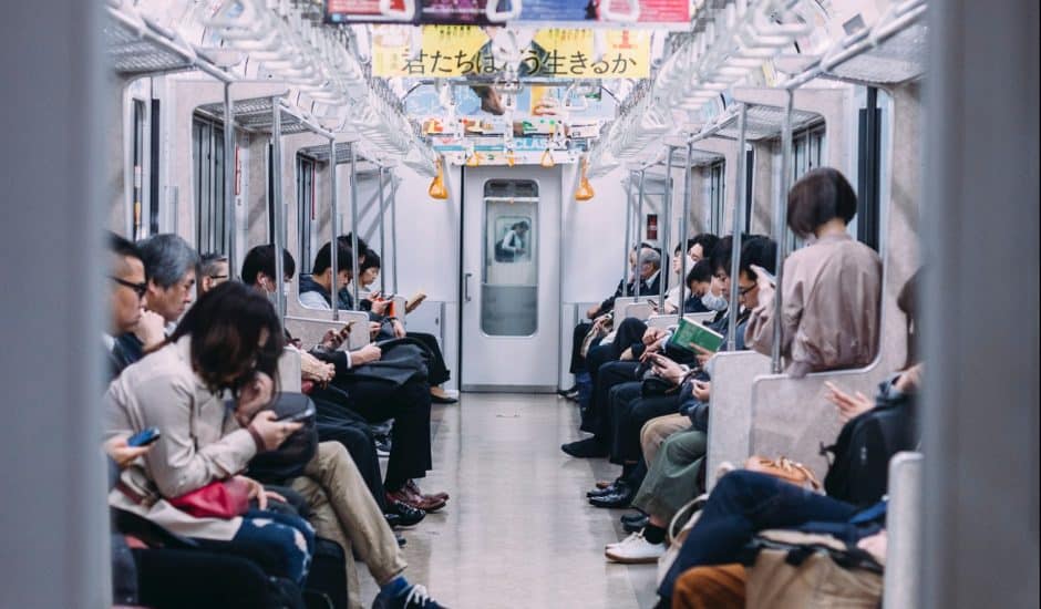 Un métro au Japon.
