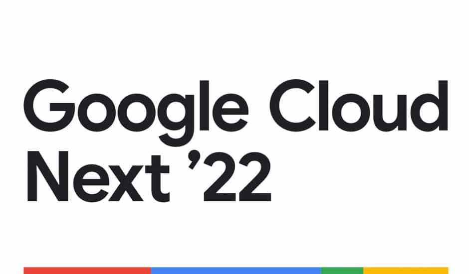 Logo de l'édition 2022 du Google Cloud Next.