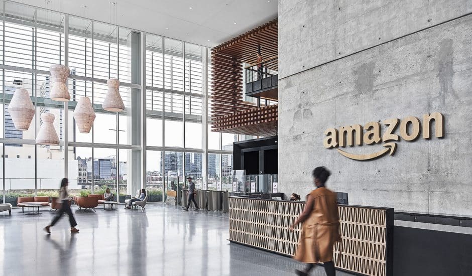 L'intérieur de bureaux d'Amazon.