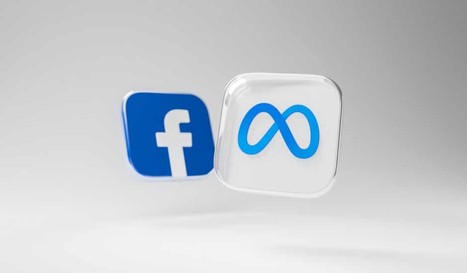 Logos de Facebook et Meta.