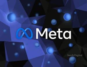 Illustration du logo de Meta.