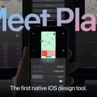illustration de Play, option de personnalisation en bas de l'écran d'iPhone et une map