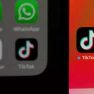 L'application de TikTok.