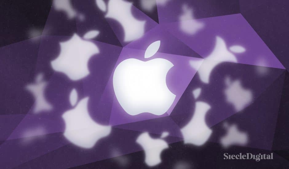 Illustration du logo d'Apple.