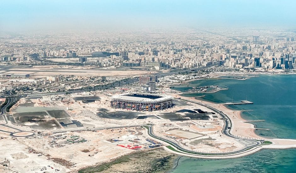 Un stade à Doha.