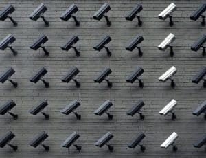 Mur de caméras de surveillance