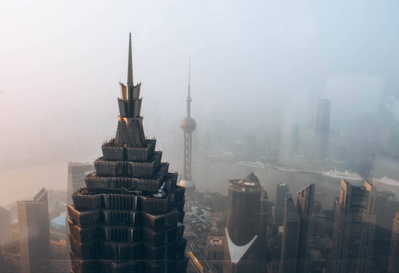 Photographie aérienne de la ville de Shanghai