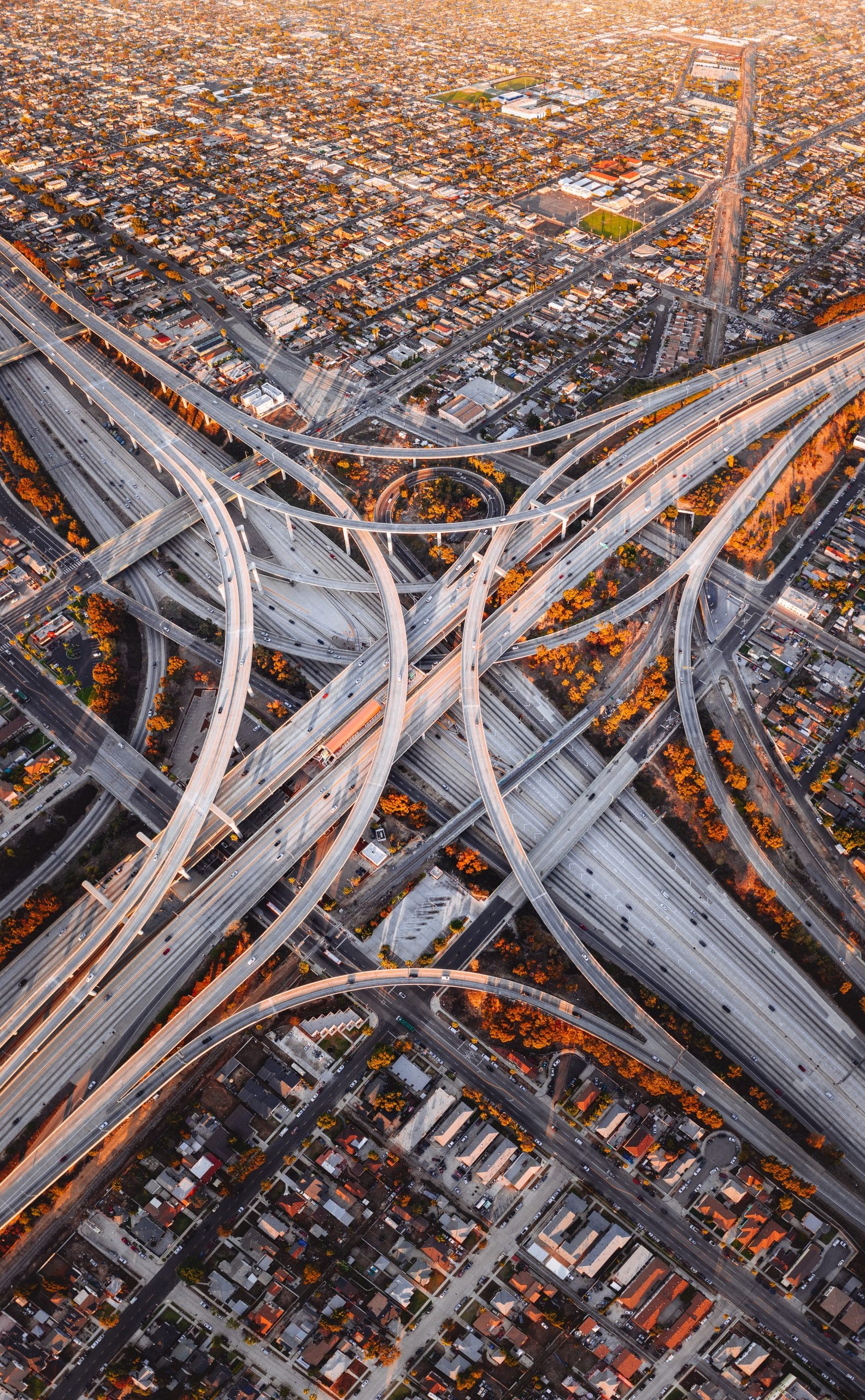 Des autoroutes à Los Angeles.