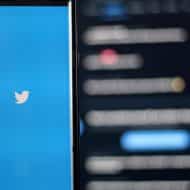Le logo de Twitter sur l'écran d'un smartphone.