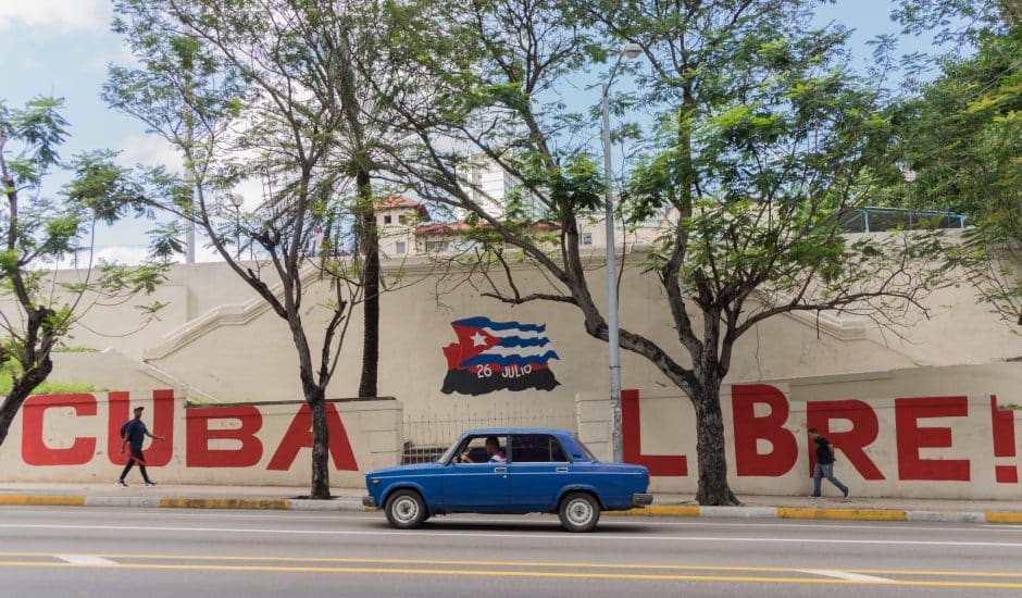 Une voiture à Cuba.