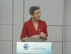 Margrethe Vestager au Forum de l'OCDE.