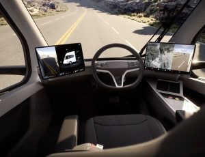 La cabine du Tesla Semi.