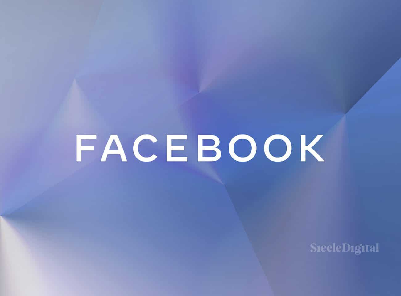 Illustration du logo de facebook sur fond bleu