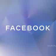 Illustration du logo de facebook sur fond bleu