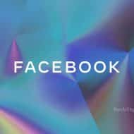 Illustration du logo de facebook sur fond coloré