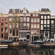 Des immeubles typiques d'Amsterdam