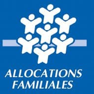 Logo de la caisse d'allocations familiales.