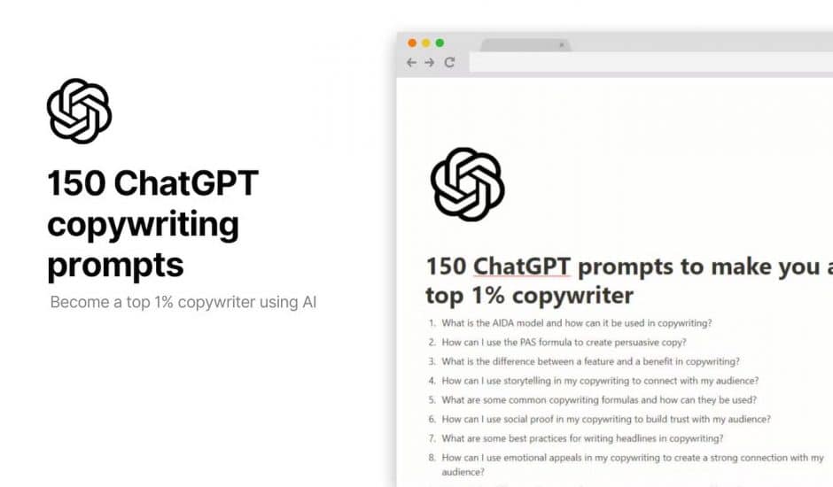 illustration 150 ChatGPT Copywriting Prompts