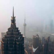 Photographie aérienne de la ville de Shanghai