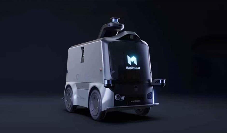 Un robot autonome de la start-up Haomo.