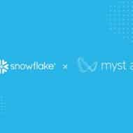 Logos des sociétés Snowflake et Myst AI.