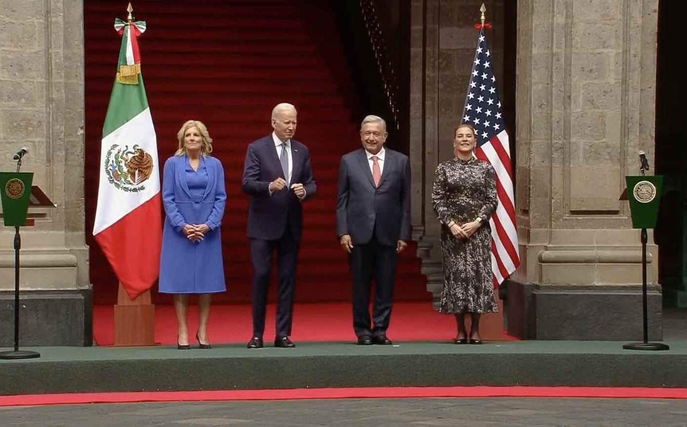 Les présidents américain et mexicain.