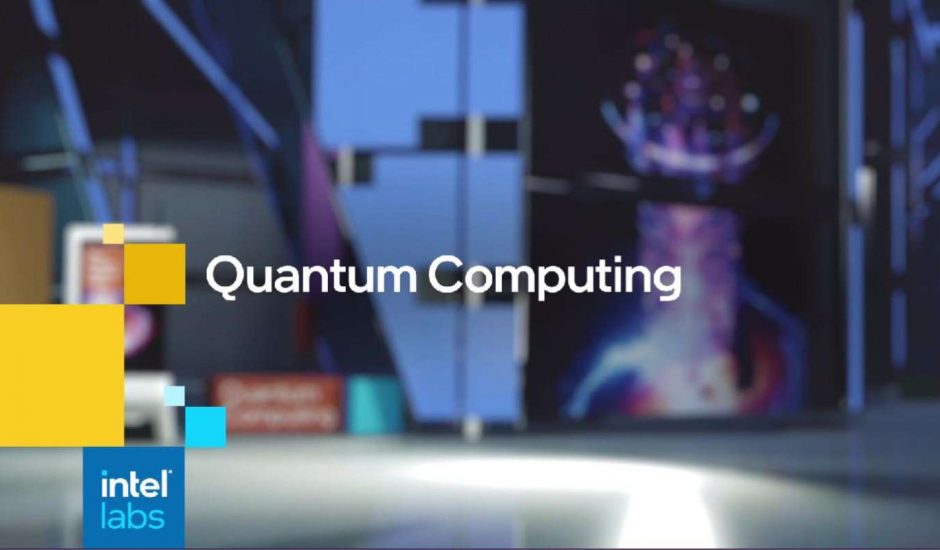 Logo de la branche informatique quantique d'Intel.