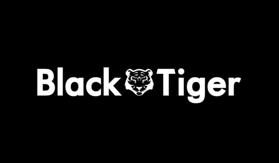 logo de black tiger sur fond noir