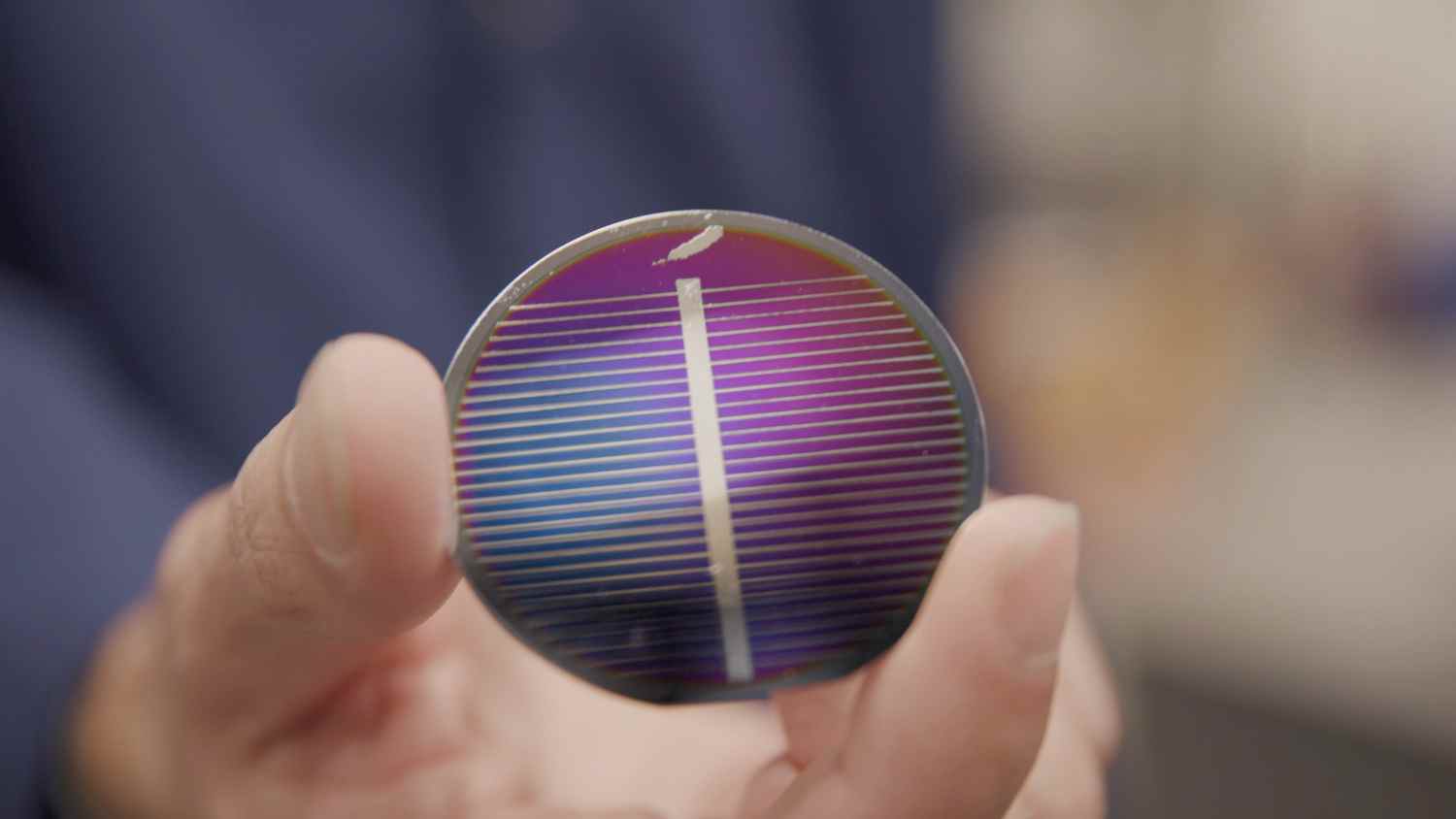 Une cellule photovoltaïque créée par Blue Origin.