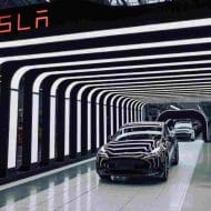 Aperçu de l'usine allemande de Tesla.