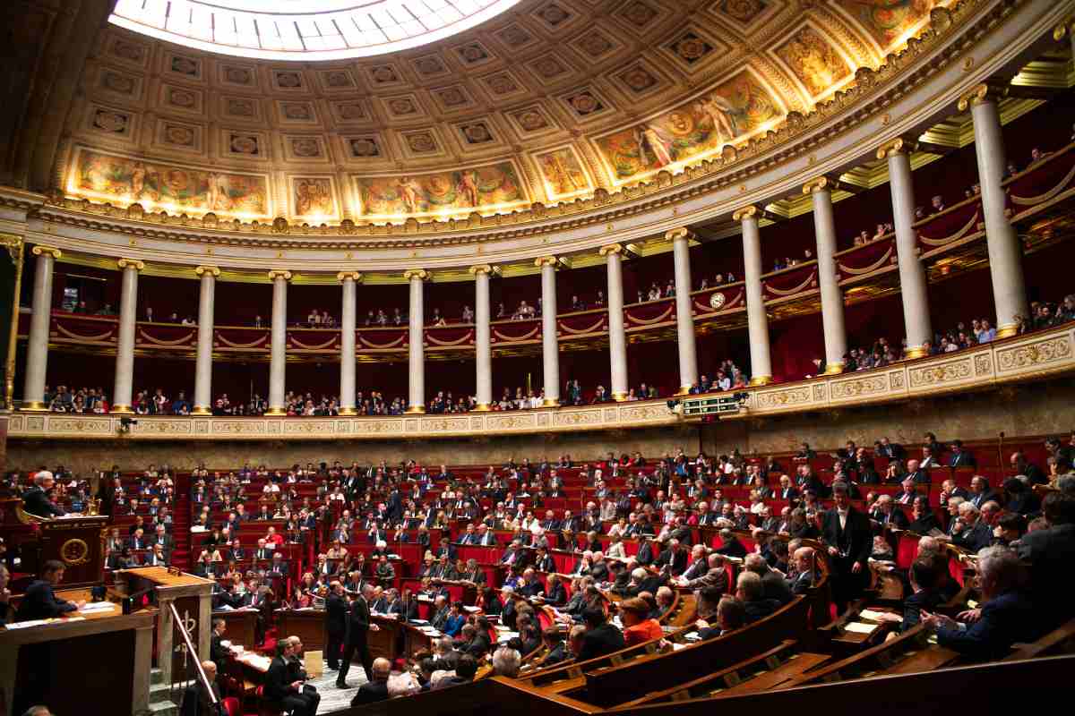 Hémicycle de l'Assemblée nationale.