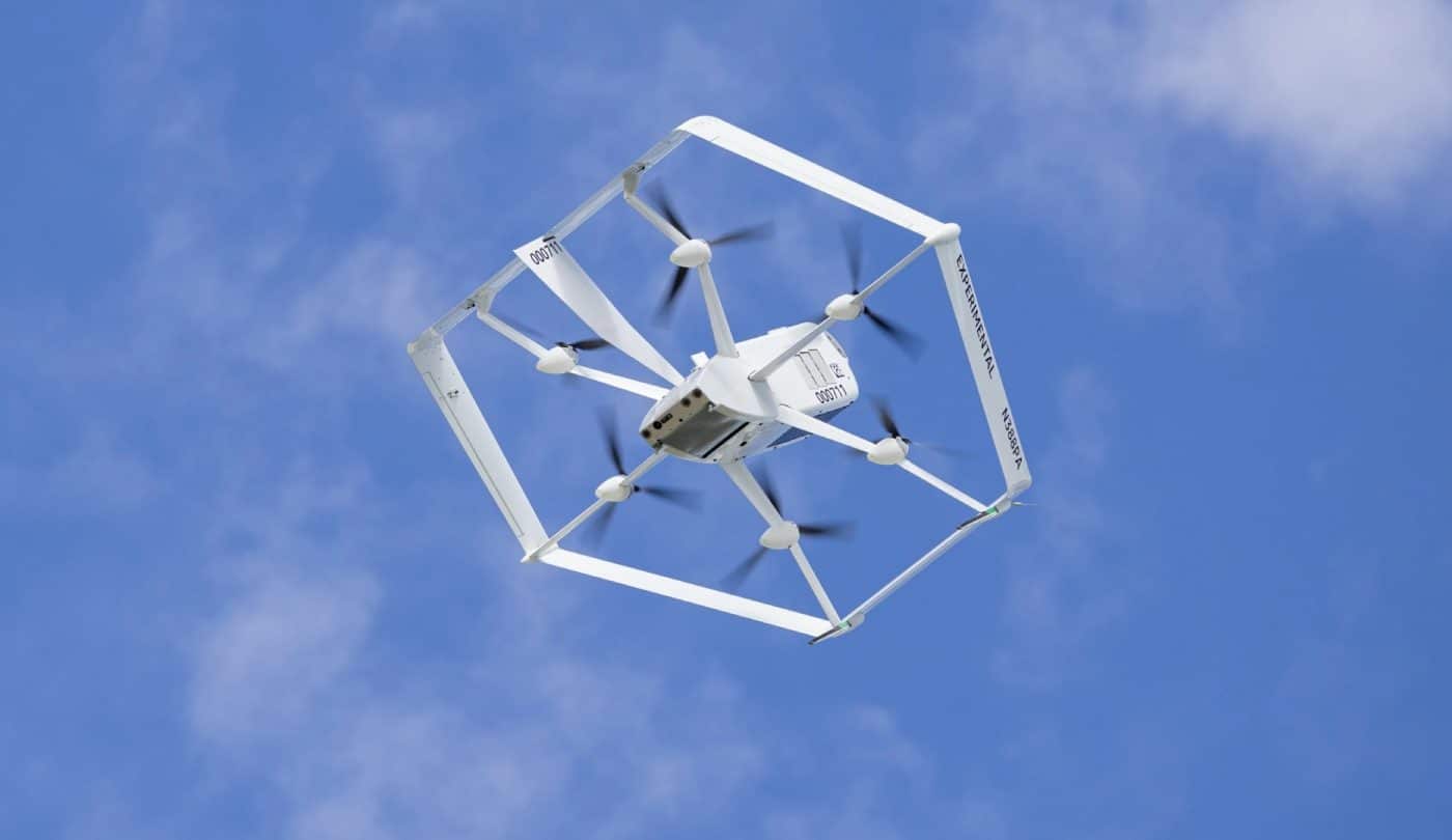 Un drone d'Amazon Prime Air.