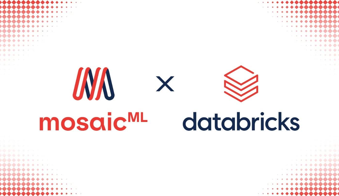 Les logos de MosaicML et de Databricks.